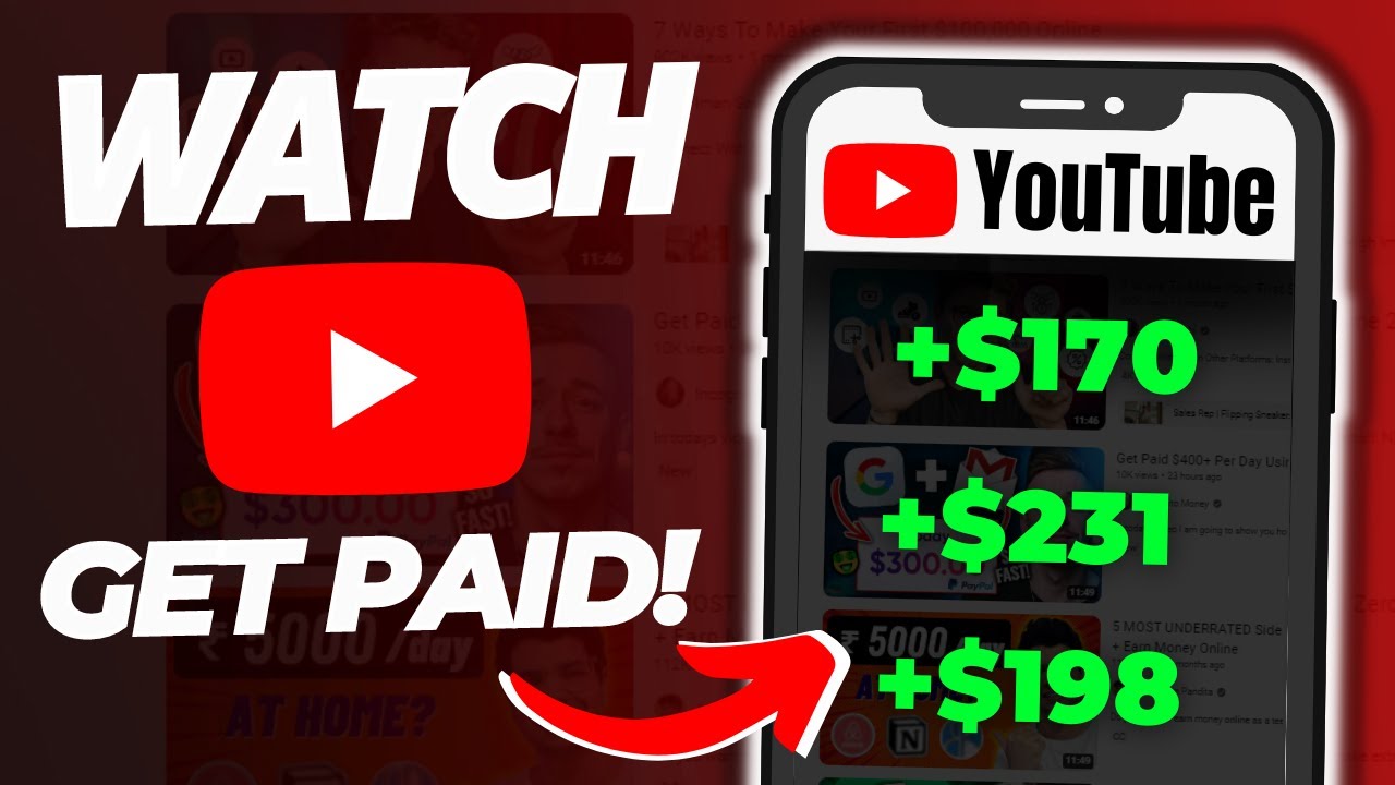 Get Paid $5.48 Every Min Watching YouTube Video 🤑 | Make Money Online (Inspired by @IncognitoMoney )